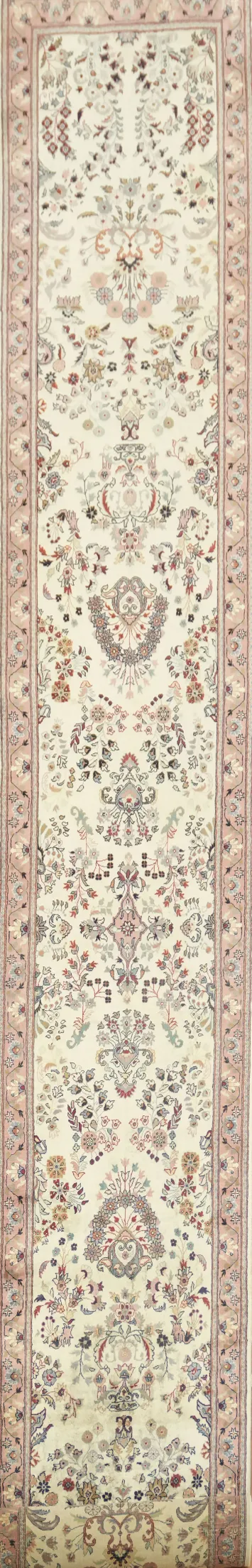 Top Quality Wool Tabriz Persian Runner Rug 3x17