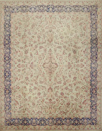 Top Quality All Over Floral Kerman Persian Area Rug 10x13