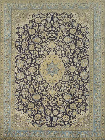 Top Quality Floral Wool Qum Persian Area Rug 10x13