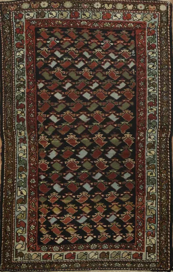 All Over Geometric Wool Malayer Persian Rug 3x5