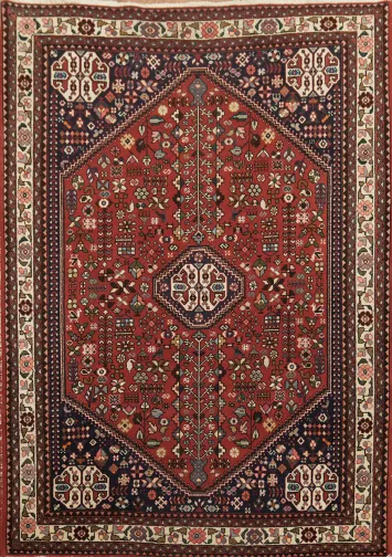 Tribal WoolAbadeh Persian Rug 4x5
