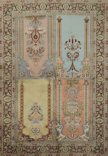 Kashmir Oriental Silk Rug 4x6