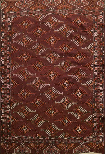 Top Quality Wool Geometric Persian Rug 4x6