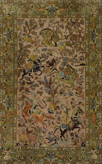Qum Persian Rug 5x7