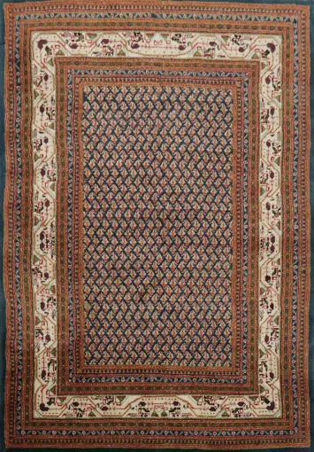 All Over Wool Botemir Oriental Rug 5x7
