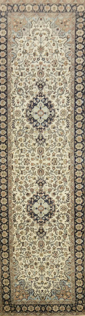 Top Quality Wool Qum Oriental Runner Rug 3x10