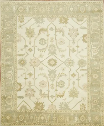 Traditional Oushak Hand Made Area Rug 8x10