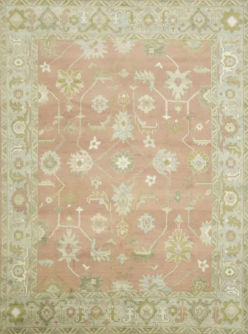 Traditional Oushak Hand Made Area Rug 9x12