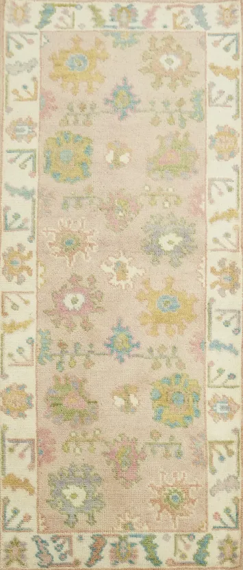 Premium 3x6 Oushak Wool Rug | Traditional Hand-Made Runner 5' 10'' X 2' 6''