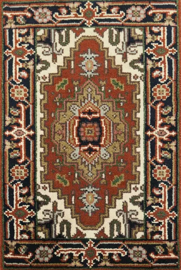 Elegant Tribal Rug with Rich Earth Tones 2x3