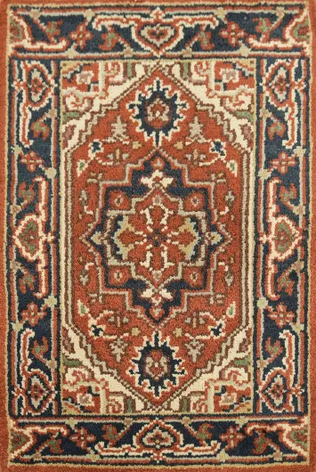 Bold and Luxurious Ornamental Wool Rug 2x3
