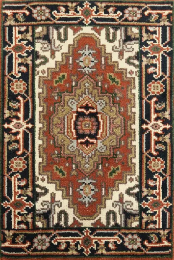Classic Hand-knotted Geometric Rug 2x3
