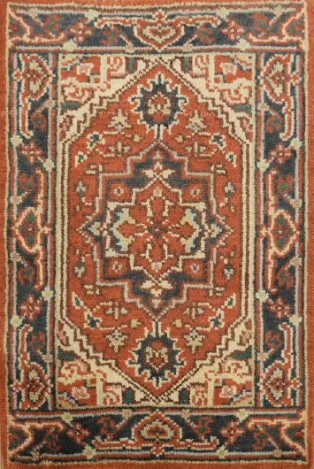 Exquisite Handwoven Oriental Pattern Rug 2x3