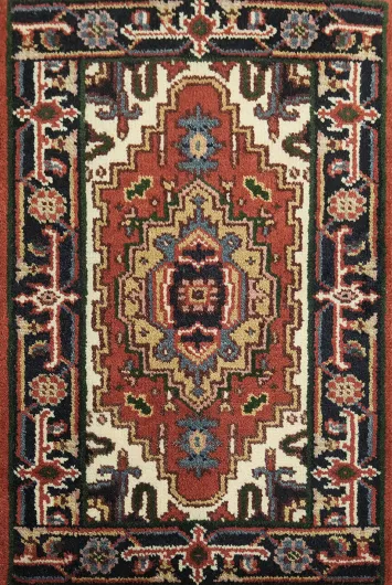 Sophisticated Handwoven Tribal Rug 2x3