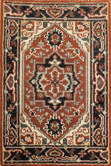 Sophisticated Oriental Rug with Rustic Earth Tone Design 2x3