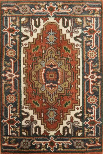 Exquisite Artisan Tribal Wool Rug 2x3