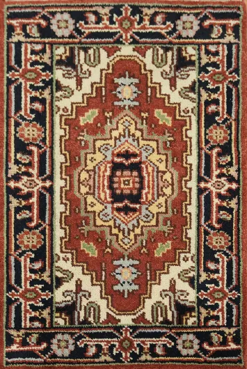 Classic Hand-Knotted Tribal Rug 2x3