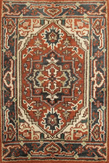 Elegant Handcrafted Geometric Rug 2x3