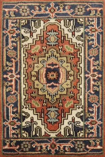 Classic Oriental Bold Wool Rug 2x3