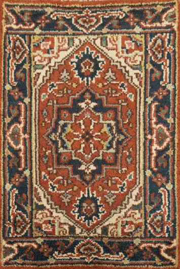 Artisan Crafted Tribal Wool Rug 2x3