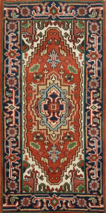 2x4 ft Persian-inspired rug with rich, intricate patterns and vibrant hues