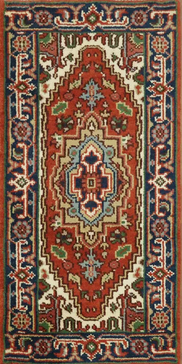 Handwoven Oriental Tribal Rug 2x4