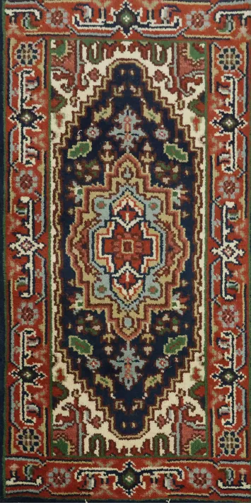 Vibrant Geometric Handcrafted Artisan Rug 2x4