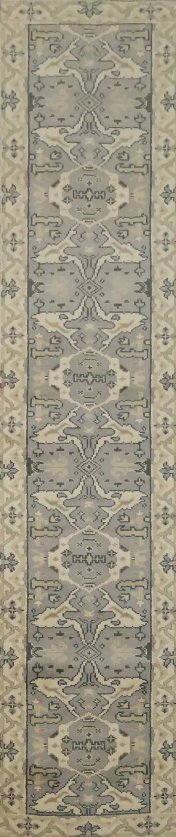 Traditional Oushak Hand Made Runner Rug 3x12