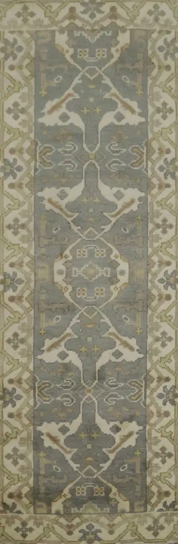 Artfully Designed Oriental Wool Runner Rug 3x8