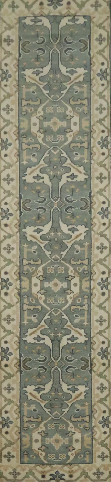 Oriental Runner Rug with Graceful Floral Motifs 3x12