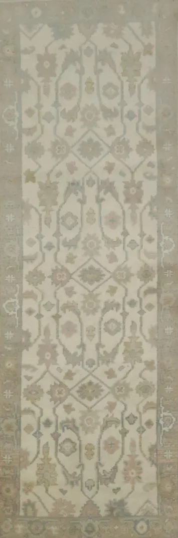 Elegant Floral Design Runner Rug 3x8