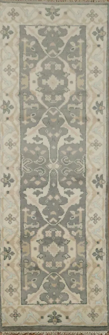 Ornate Gray Runner with Timeless Appeal 3x8
