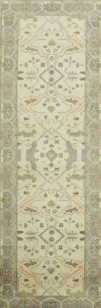 Sophisticated Pastel Area Runner Rug 3x8
