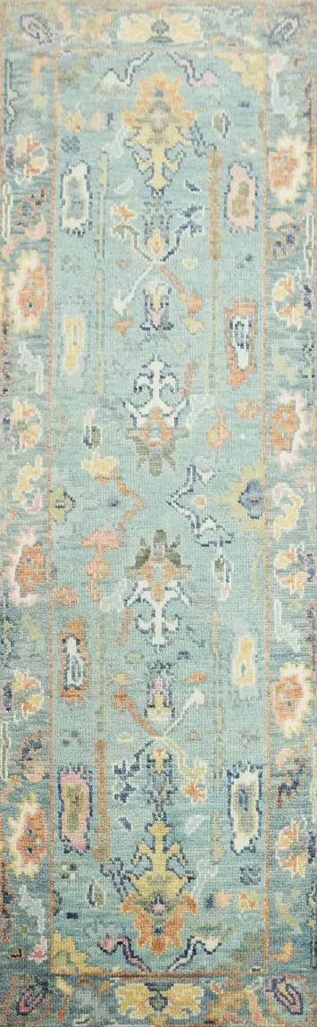 8  ft Runner Traditional Oushak Wool  Runner Rug 8' 1'' X 2' 6''