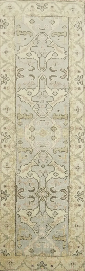 Timeless Hand-knotted Decorative Runner Rug 3x8