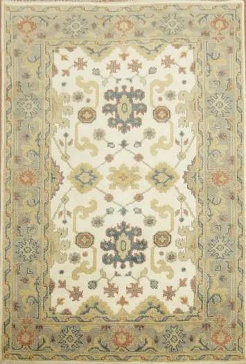 Artisan Hand-Knotted Wool Rug 4x6
