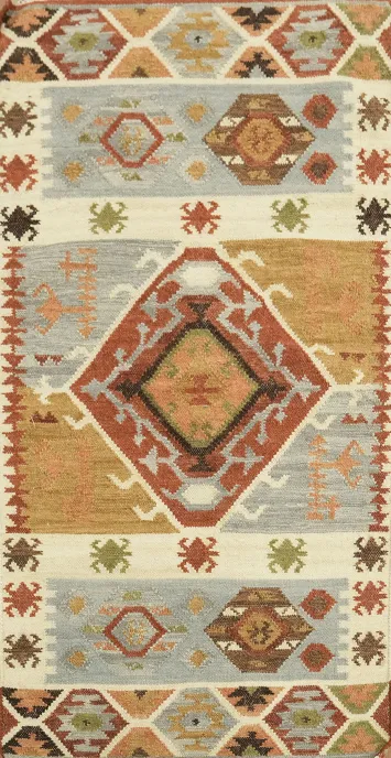 Southwestern-Inspired Rug with Vibrant Multi-Color Design 3x5