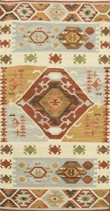 Artisan Crafted Flatweave Kilim Rug 3x5