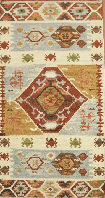 Colorful Tribal Inspired Rug Perfect for Southwestern Décor 3x5