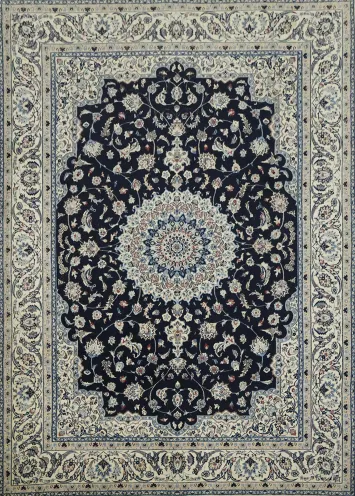 Fine Wool Nain Persian Area Rug 8x12