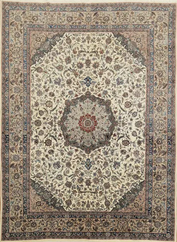 Fine Kashan Oriental Wool Area Rug 8x11
