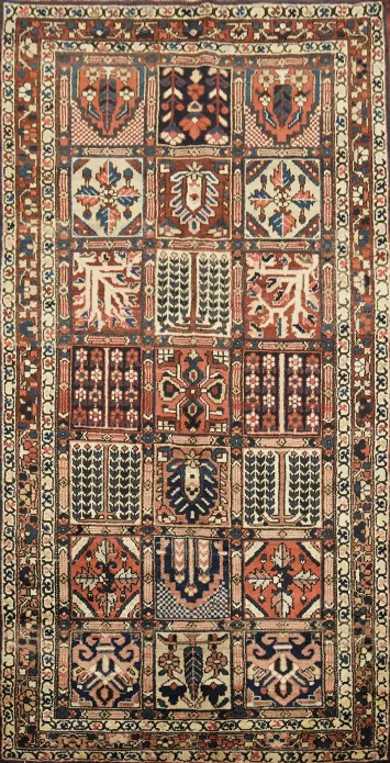 Bakhtiari Persian Area Wool Rug 5x9