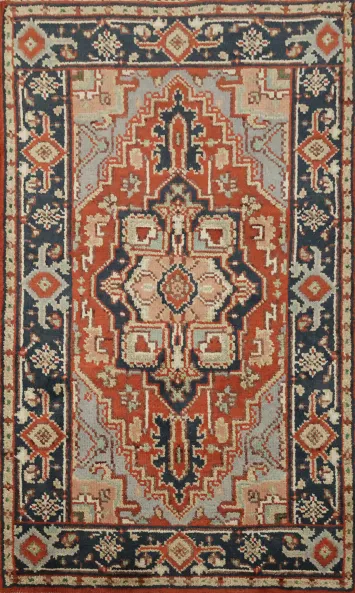 Elegant Bold Wool Rug 3x5