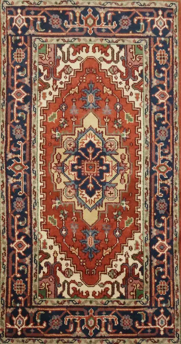 Authentic Oriental Rug with Classic Medallion Design 3x5