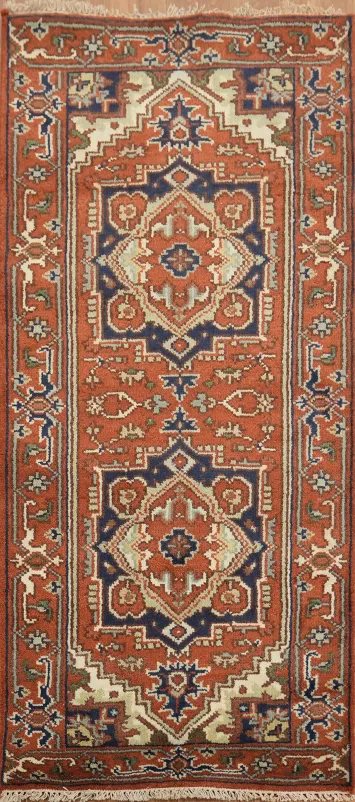 Bohemian Style Runner Rug with Rich Tones 3x6
