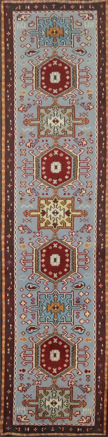 Traditional Design Meets Vibrant Style in Long Runner Rug 10' 1'' X 2' 6''