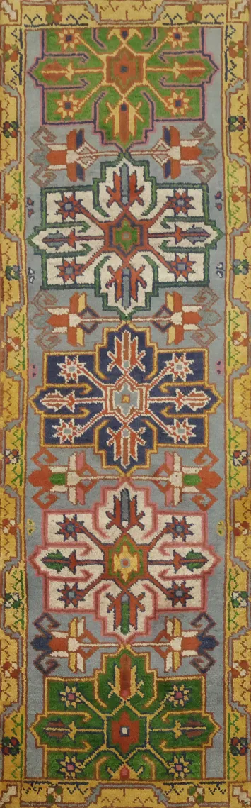 Colorful Geometric Tribal Pattern Runner Rug 8' 0'' X 2' 6''