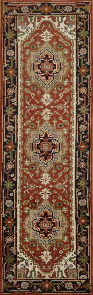 Elegant Vintage-Inspired Runner Rug 3x8