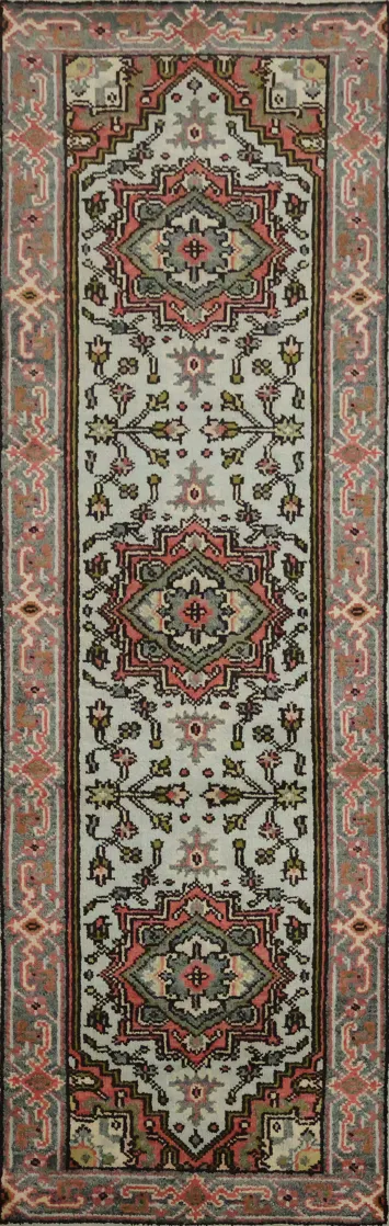 Elegant Bohemian Runner Rug 3x8