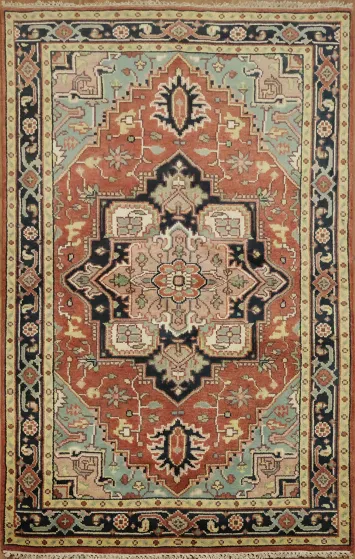 Vintage-Style Rug Perfect for a Rustic Living Room Ambiance 5'x8'